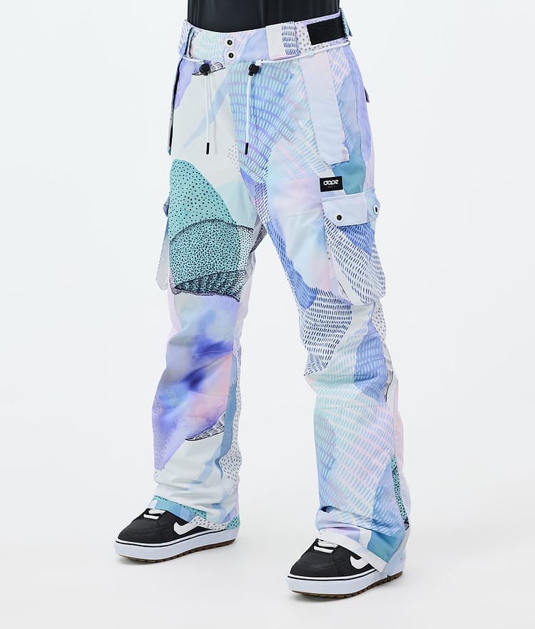 Dope Iconic W Snowboard Pants Women Scribble Purple