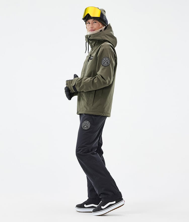 Dope Blizzard W Full Zip Snowboard Jacket Women Faded Green