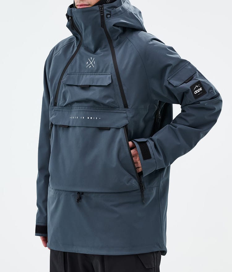 Dope Akin Snowboard Jacket Men Metal Blue