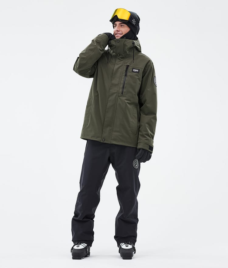 Dope Blizzard Full Zip Ski Jacket Men Black