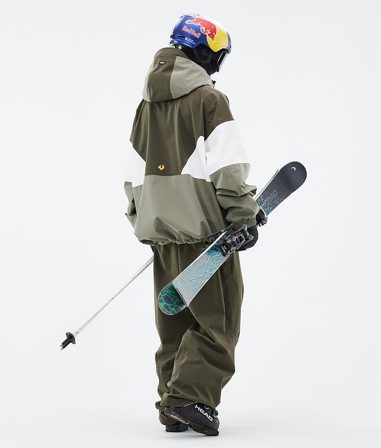 Dope JT Big Ski Pants Men Greenish/Olive Green Renewed