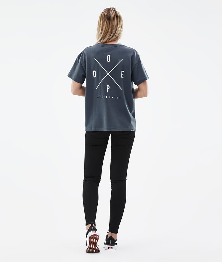 Dope Standard W 22 T-shirt Women 2X-Up Metal Blue