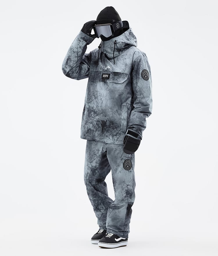 Dope Blizzard Snowboard Jacket Men Whitish Renewed