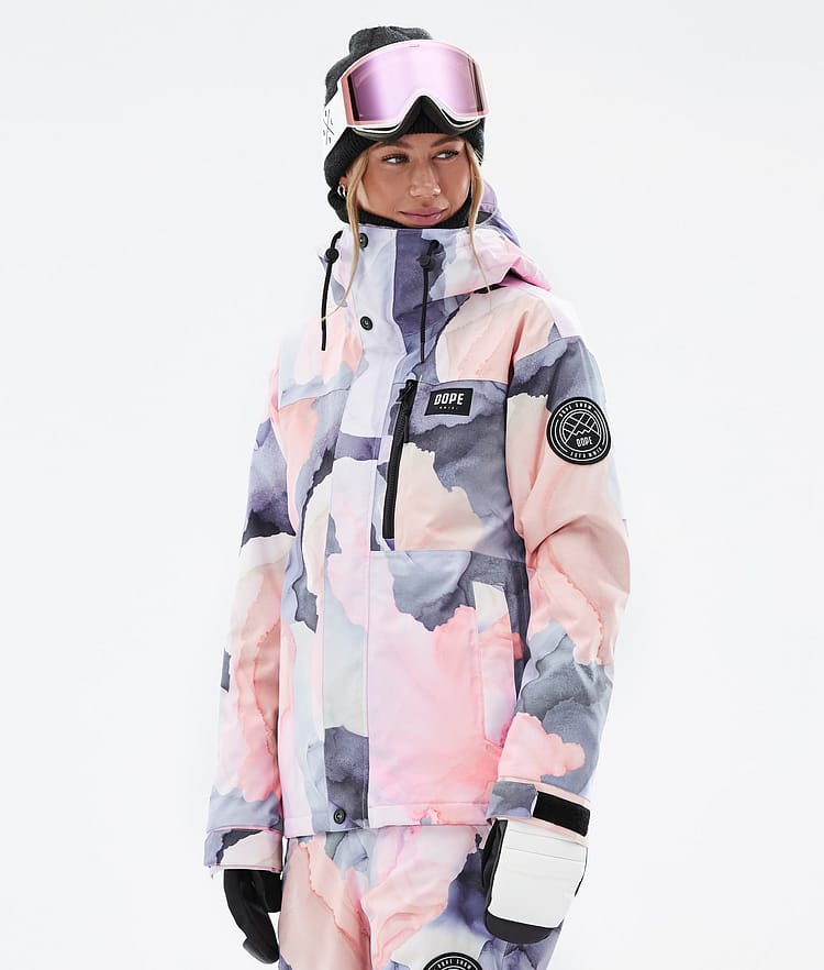 Dope Blizzard W Full Zip Snowboard Jacket Women Faded Green