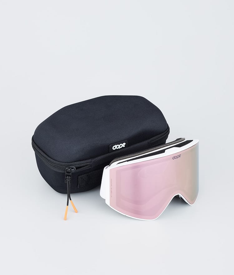 Dope Sight Ski Goggles Black/Pink Mirror