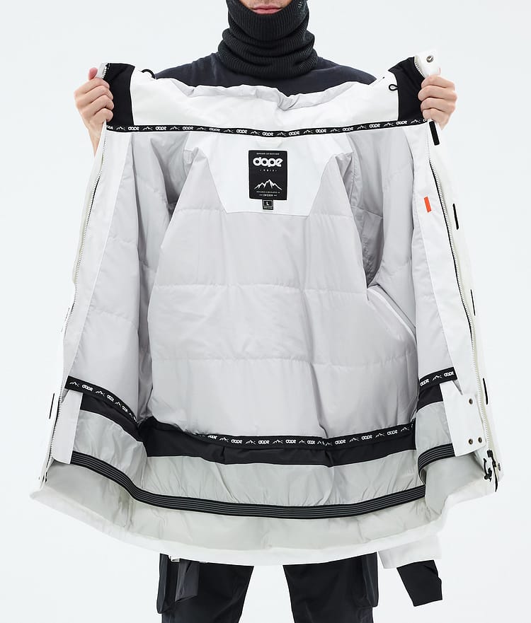 Dope Adept Snowboard Jacket Men Whitish Renewed
