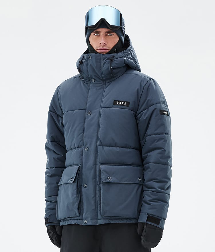 Dope Puffer Full Zip Snowboard Jacket Men Sand