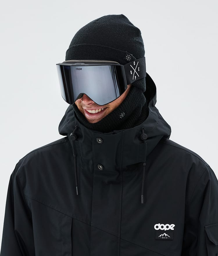 Dope Sight Ski Goggles Black/Pink Mirror