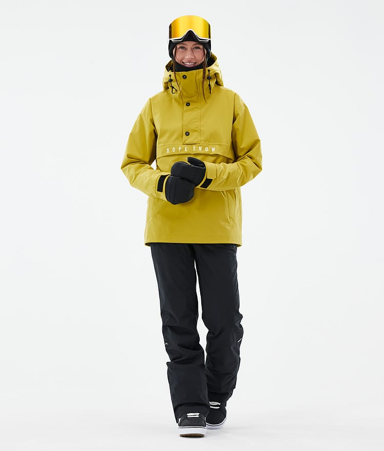 Dope Legacy W Snowboard Jacket Women Khaki Yellow