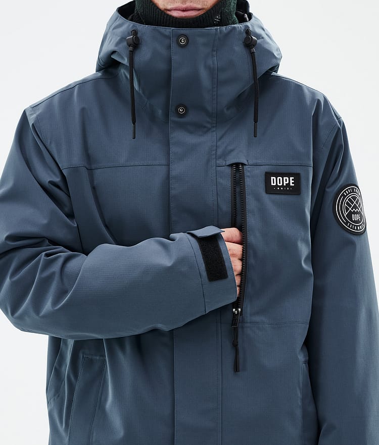 Dope Blizzard Full Zip Snowboard Jacket Men Olive Green Renewed