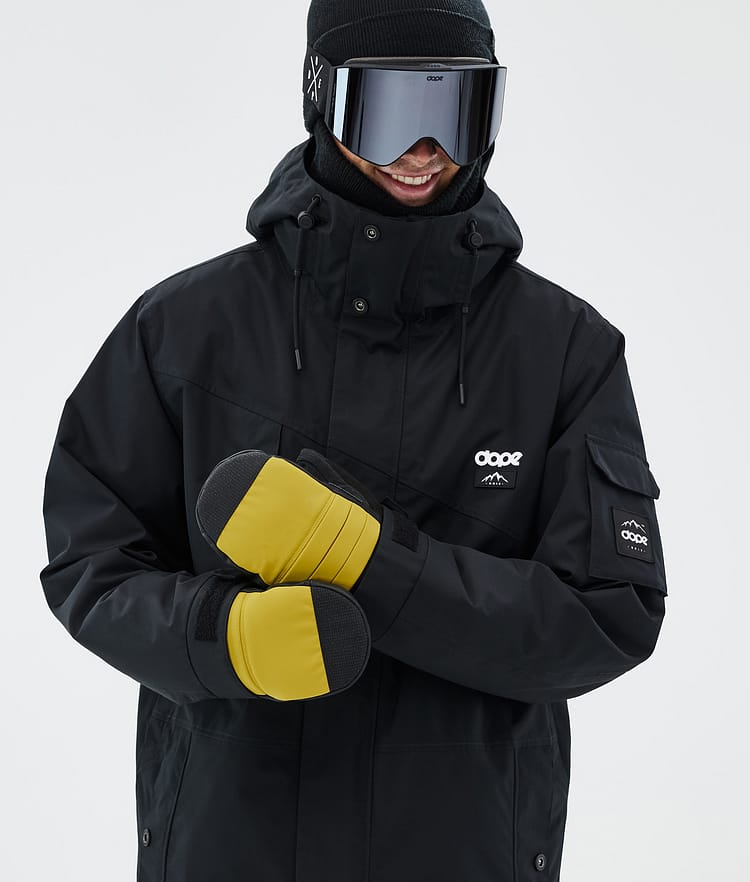 Dope Ace Snow Mittens Yellow