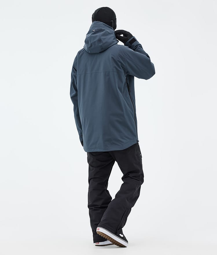 Dope Akin Snowboard Jacket Men Metal Blue Renewed