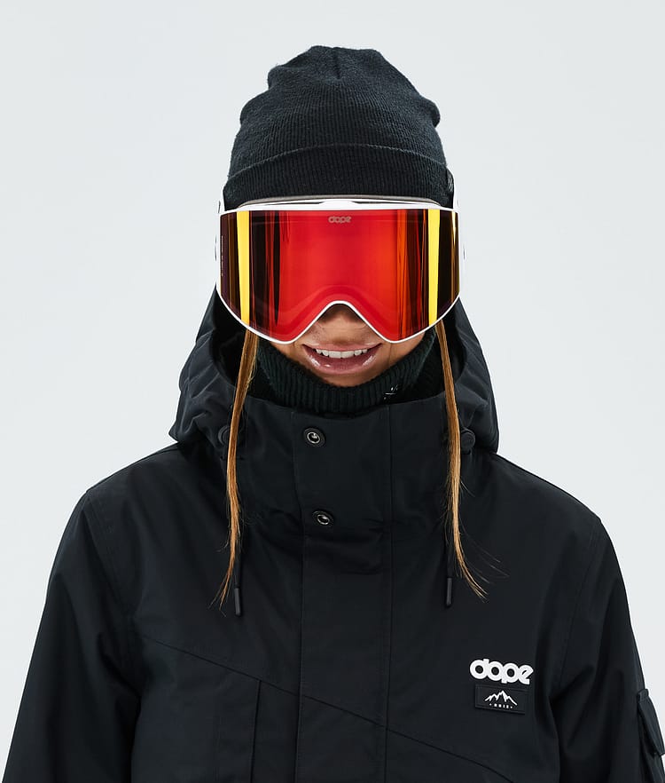 Dope Sight Ski Goggles Black/Pink Mirror