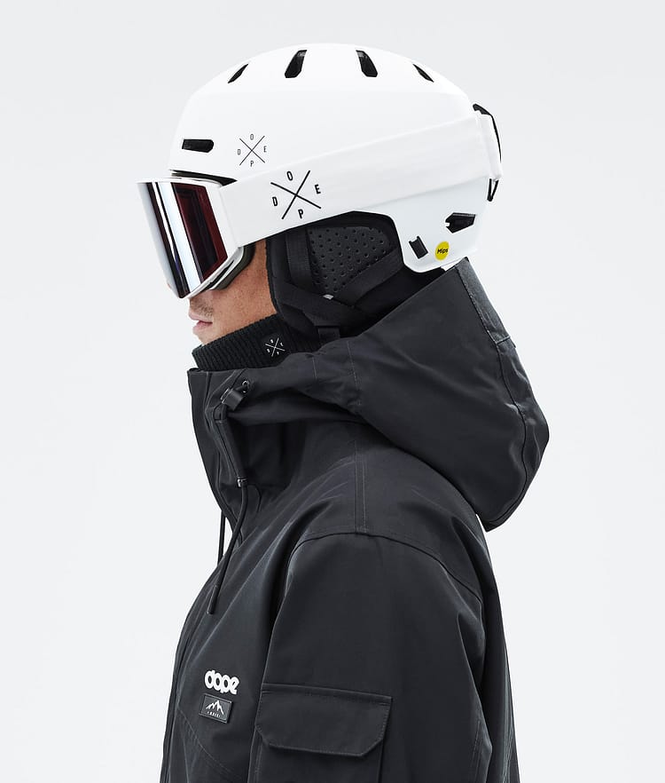 Dope Macon 2.0 MIPS Ski Helmet X-Up Matte Black w/ Black