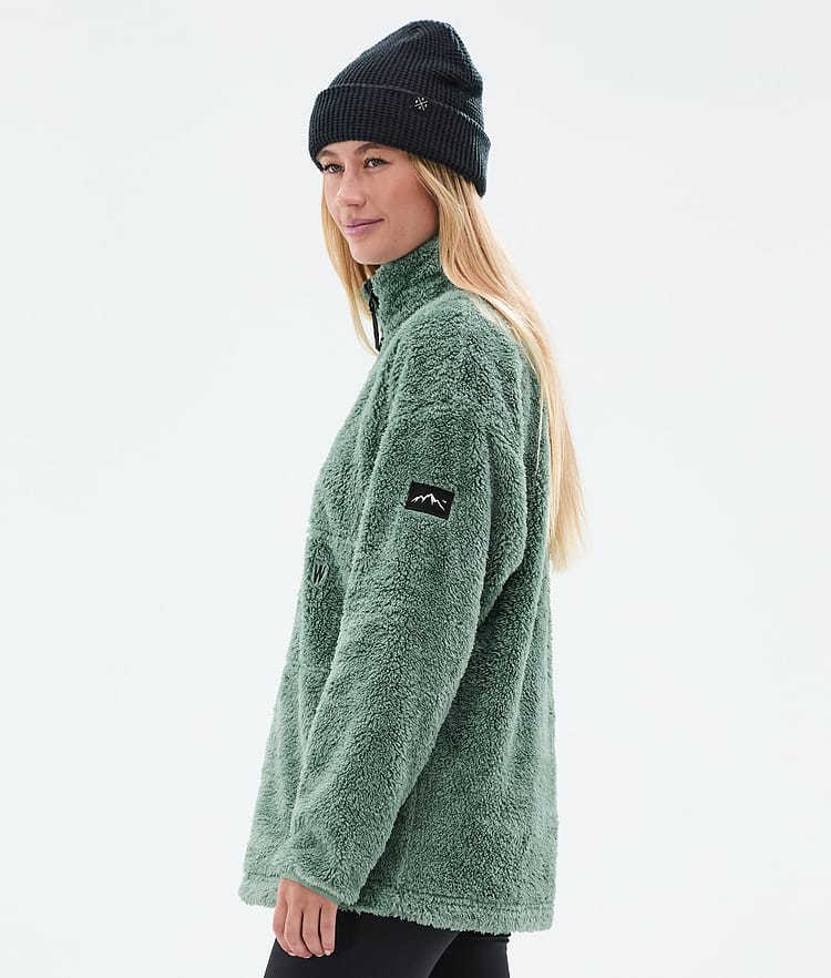 Dope Pile W Fleece Sweater Women Faded Green