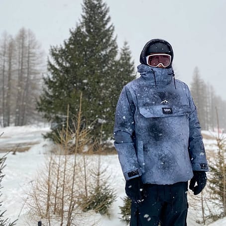 Dope Blizzard Snowboard Jacket Men Whitish Renewed
