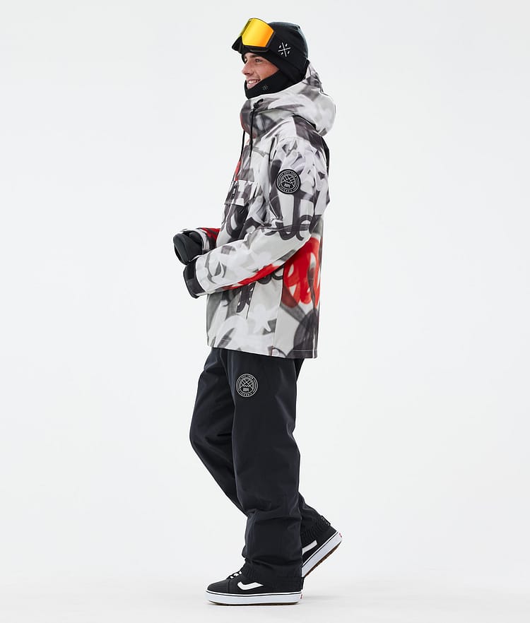 Dope Blizzard Snowboard Jacket Men Whitish Renewed
