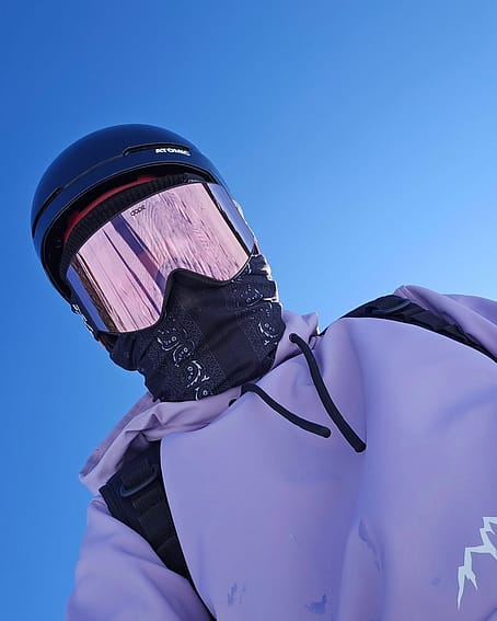 Dope Sight Ski Goggles Black/Pink Mirror