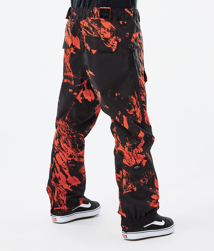 Dope Antek 22 Snowboard Pants Men Paint Orange