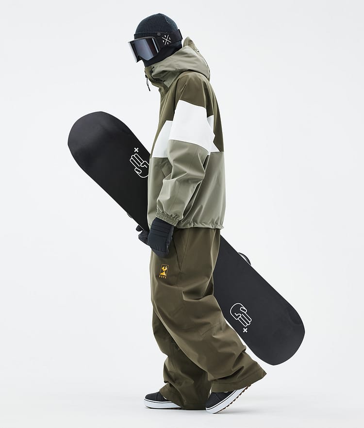 Dope JT Spartan Snowboard Jacket Men Olive Green/Whitish/Greenish
