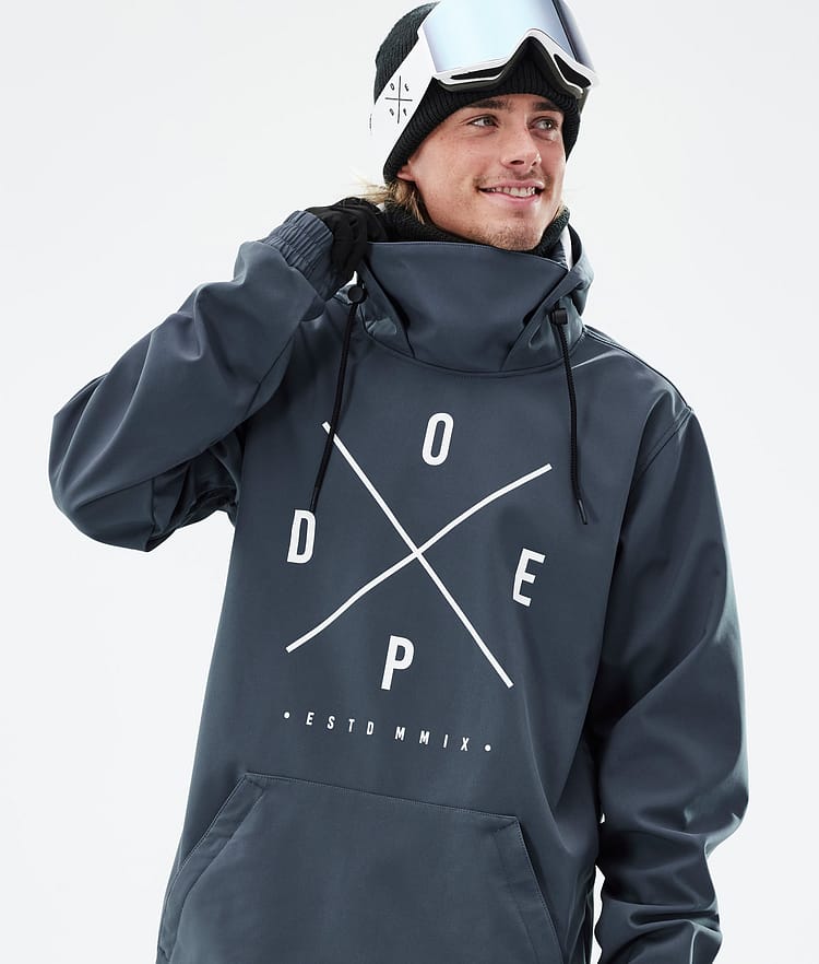 Dope Yeti Snowboard Jacket Men 2X-Up Metal Blue Renewed