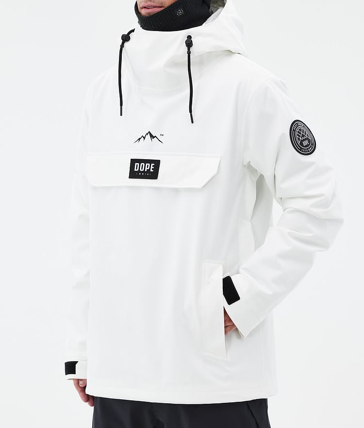 Dope Blizzard Snowboard Jacket Men Whitish Renewed