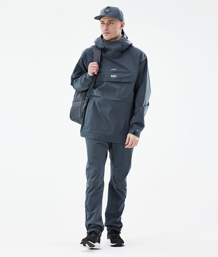 Dope Downpour Rain Jacket Men Metal Blue