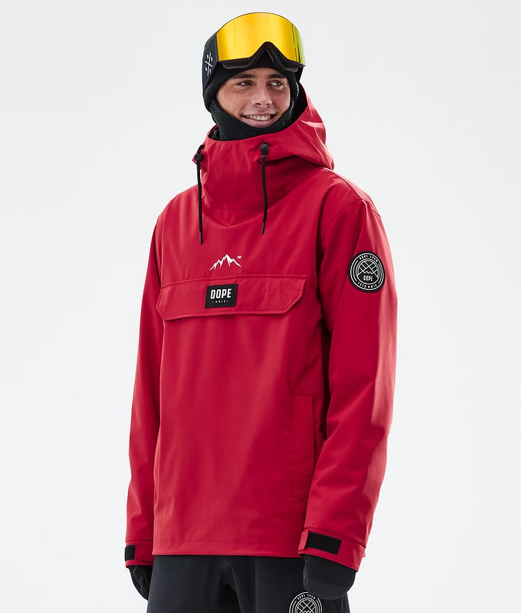 Dope Blizzard Ski Jacket Men Shards Burgundy Blue