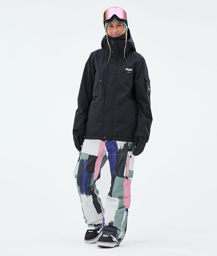Dope Iconic W Snowboard Pants Women Scribble Purple
