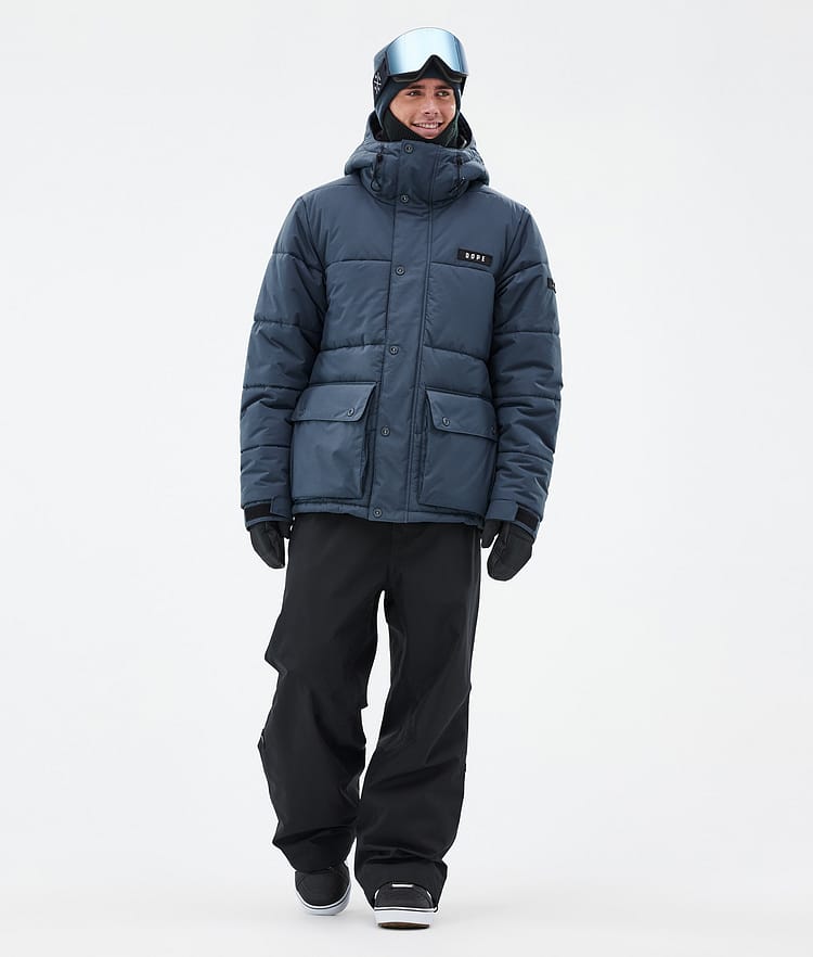 Dope Puffer Full Zip Snowboard Jacket Men Sand