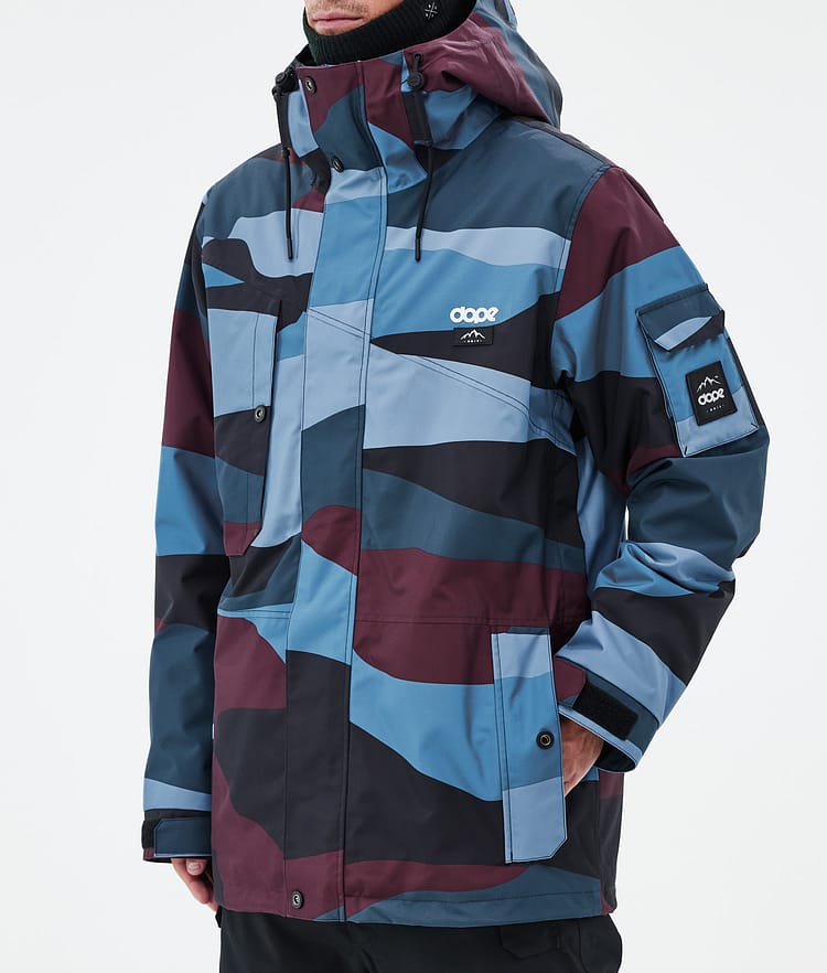 Dope Adept Snowboard Jacket Men Metal Blue Camo