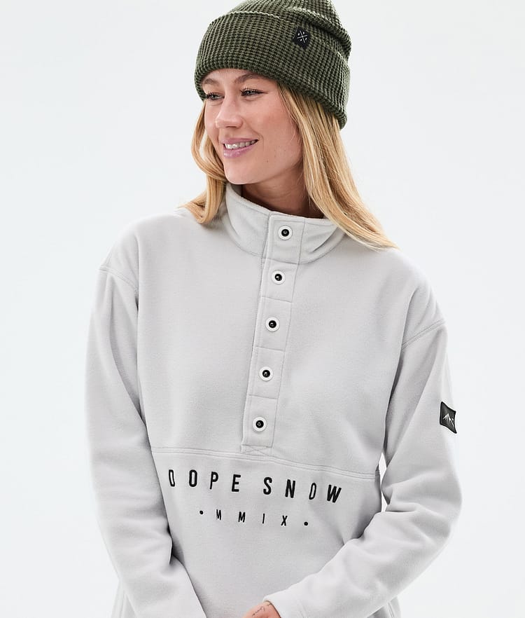 Dope Comfy W Fleece Sweater Women Faded Green Renewed