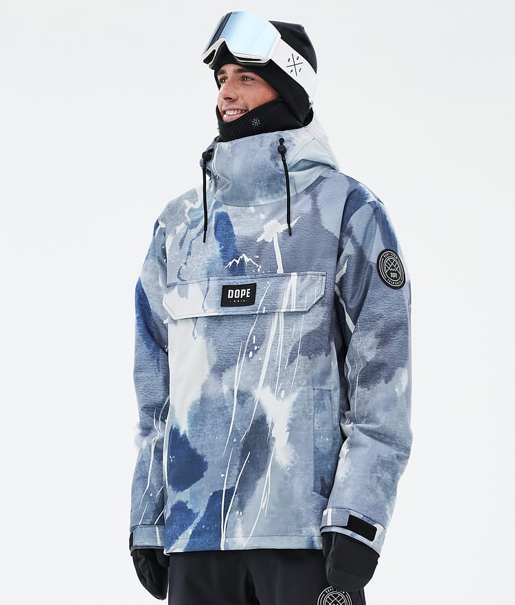 Dope Blizzard Ski Jacket Men Shards Burgundy Blue