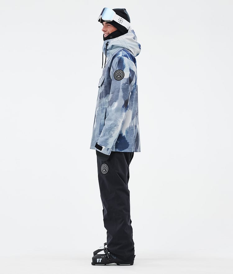 Dope Blizzard Ski Jacket Men Shards Burgundy Blue