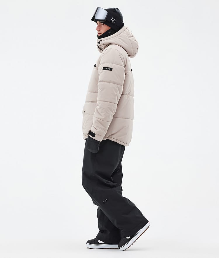 Dope Puffer Full Zip Snowboard Jacket Men Sand