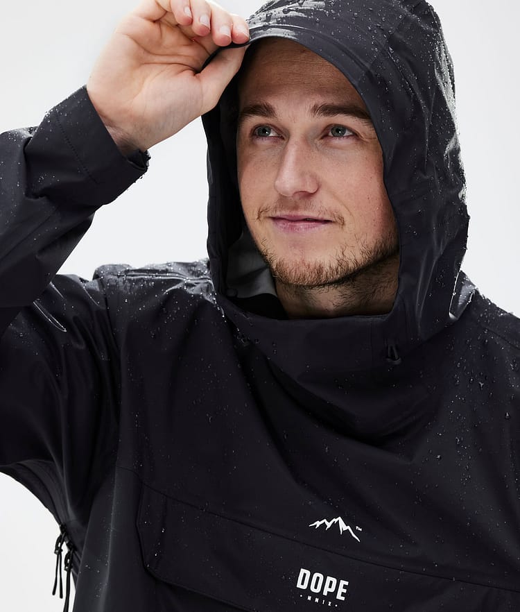 Dope Downpour Rain Jacket Men Black Renewed