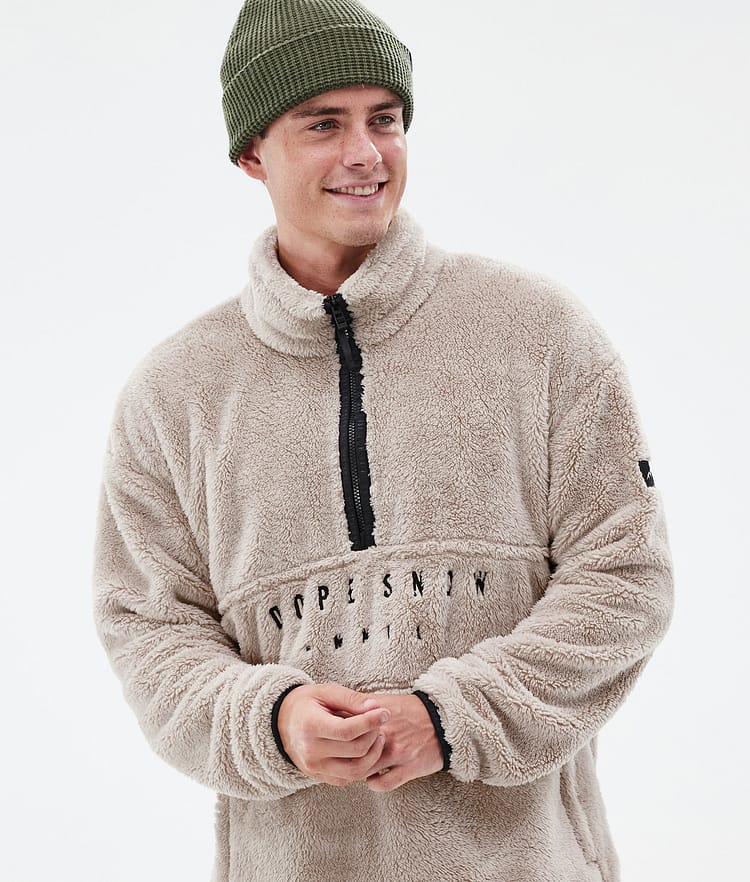Dope Pile Fleece Sweater Men Moss Green
