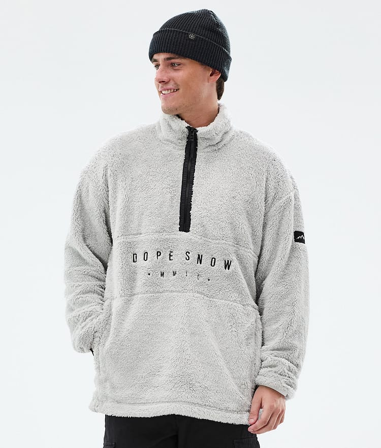 Dope Pile Fleece Sweater Men Moss Green