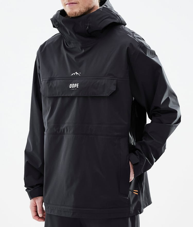 Dope Downpour Rain Jacket Men Black Renewed