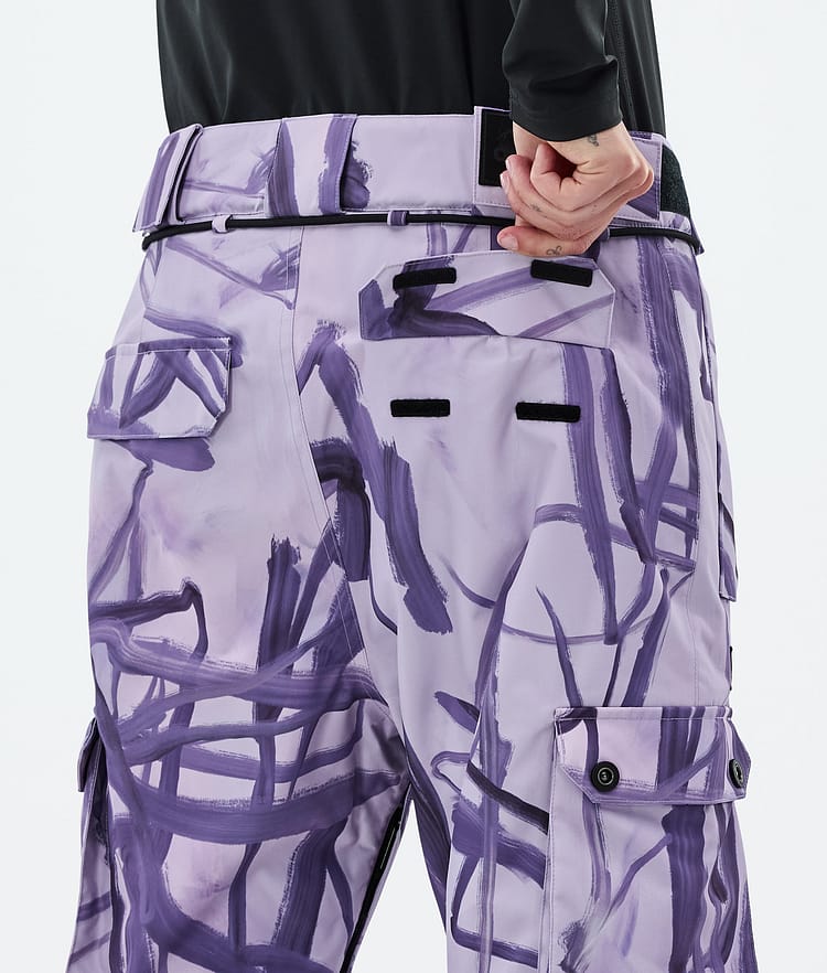 Dope Iconic W Snowboard Pants Women Scribble Purple