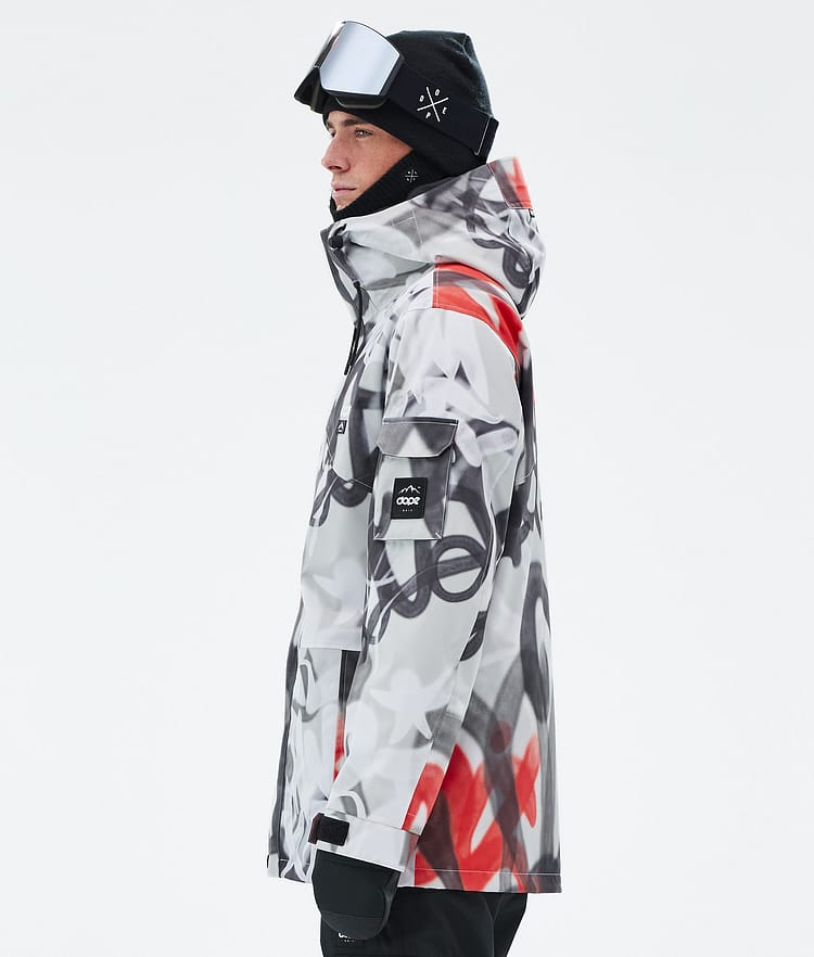 Dope Adept Snowboard Jacket Men Whitish Renewed