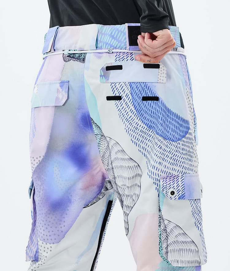 Dope Iconic W Snowboard Pants Women Scribble Purple