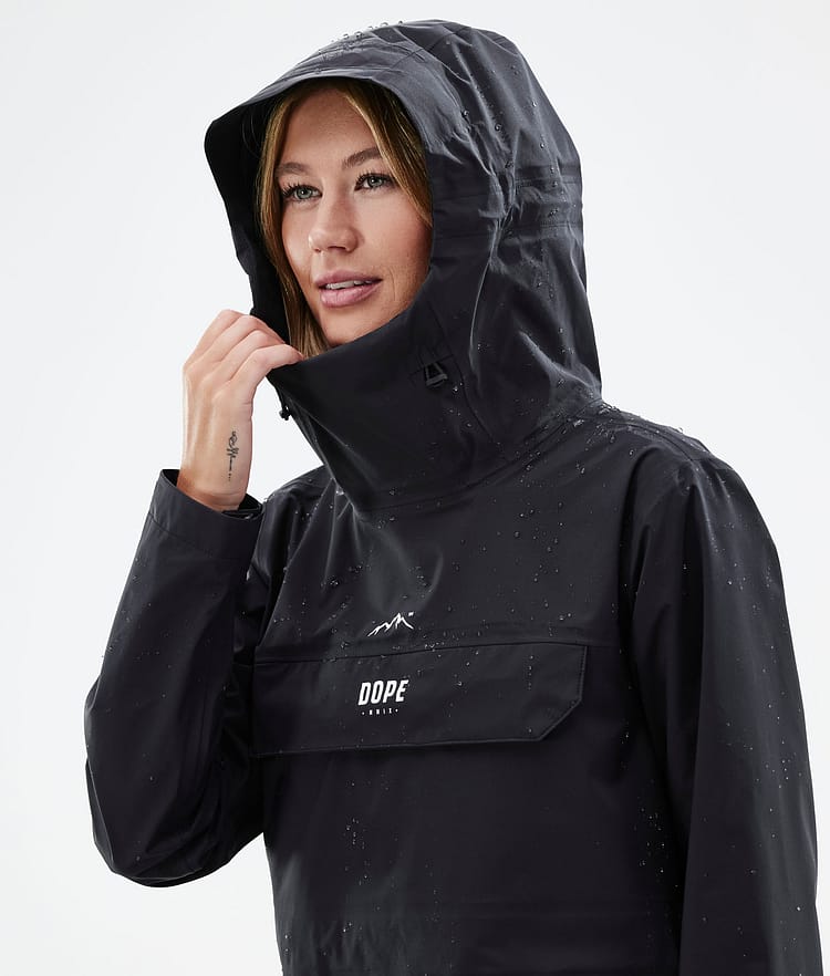 Dope Downpour W Rain Jacket Women Black Renewed