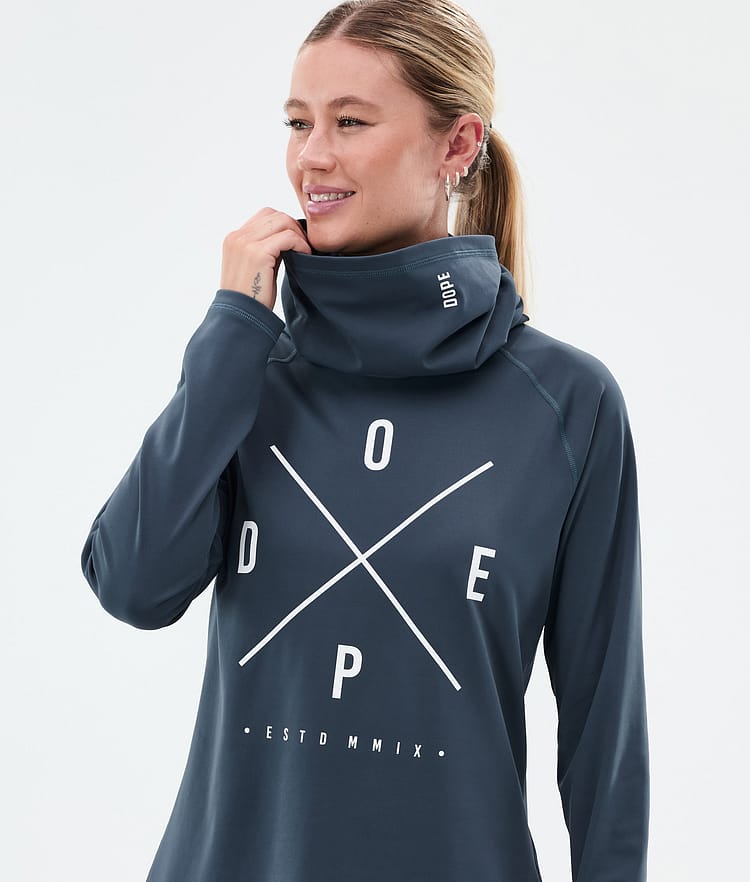 Dope Snuggle W Base Layer Top Women 2X-Up Metal Blue