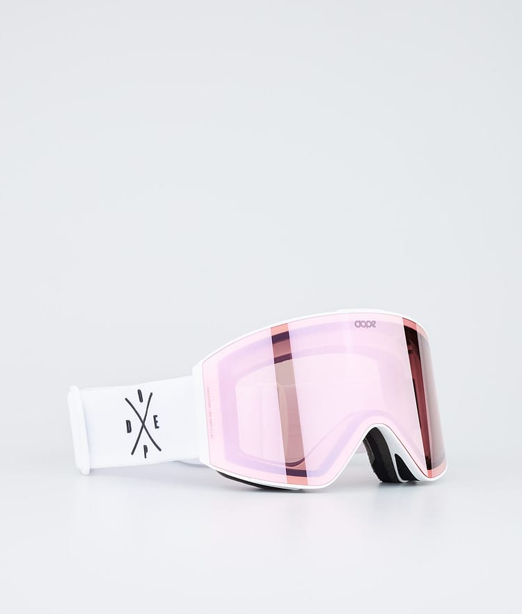 Dope Sight Ski Goggles Black/Pink Mirror