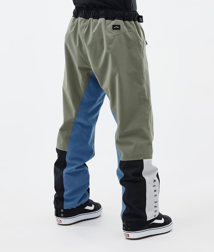 Dope Blizzard Track Snowboard Pants Men OIive Green/Burgundy/Metal Blue/Black