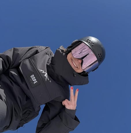 Dope Sight Ski Goggles Black/Pink Mirror