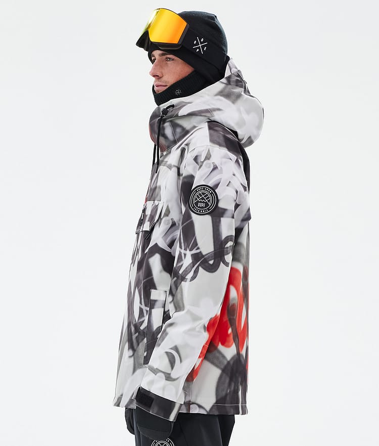 Dope Blizzard Snowboard Jacket Men Whitish Renewed