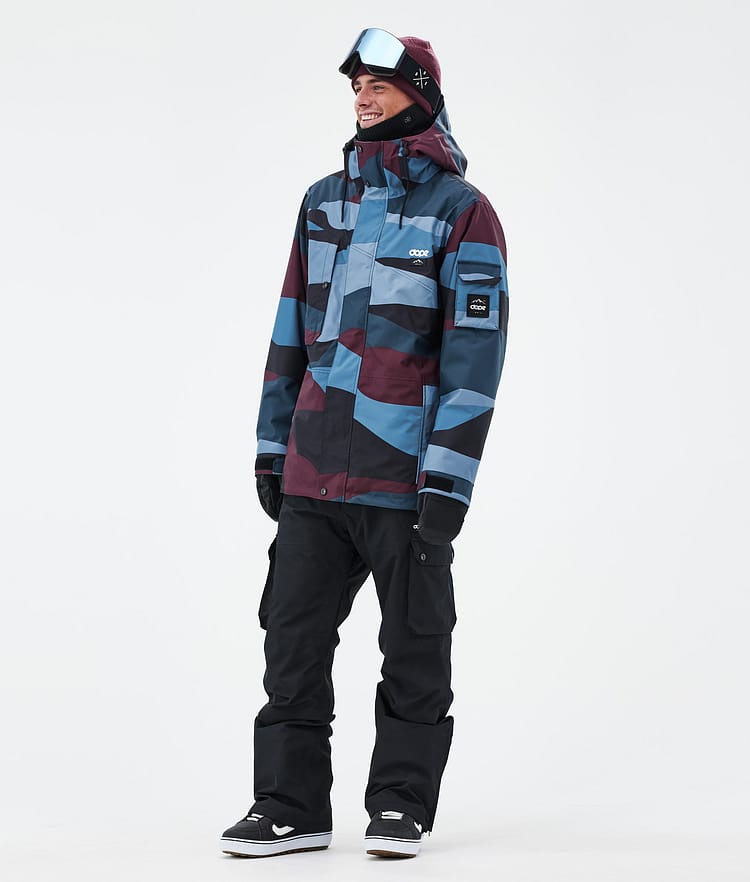 Dope Adept Snowboard Jacket Men Metal Blue Camo