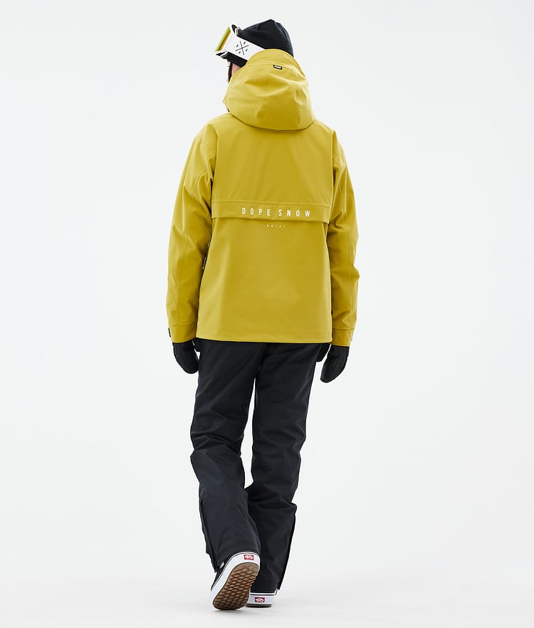 Dope Legacy W Snowboard Jacket Women Khaki Yellow
